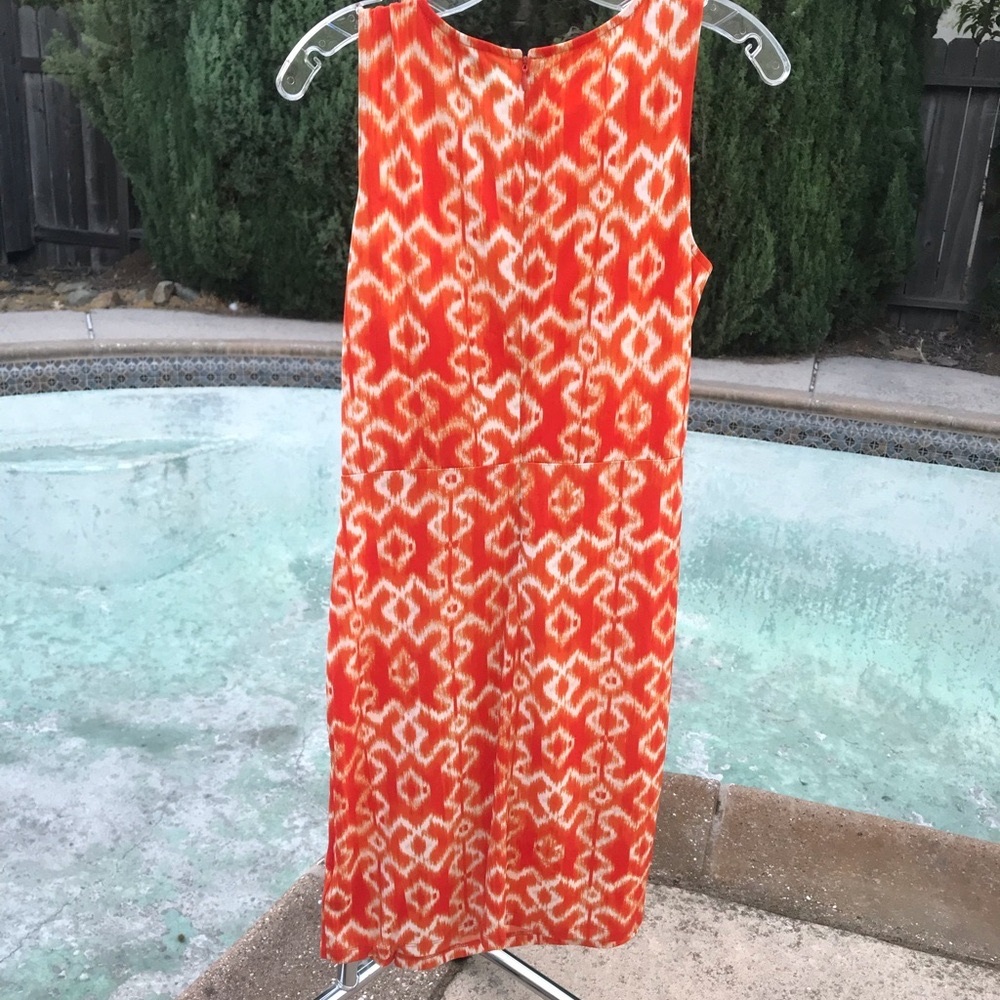MICHAEL Michael Kors Vibrant Orange and Cream Dress - Picture 6 of 6